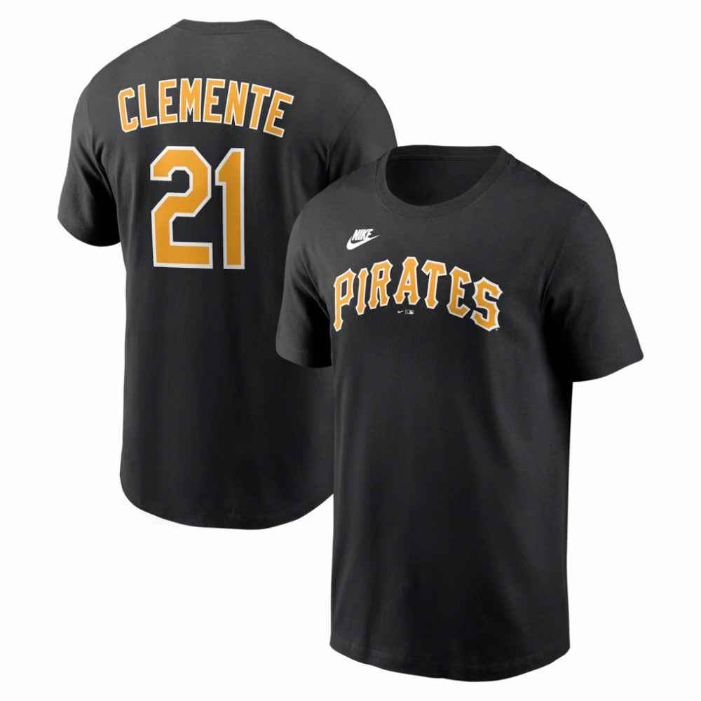 MLB Roberto Clemente Pittsburgh Pirates Nike Cooperstown Collection Name & Number T-Shirt