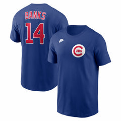 MLB Ernie Banks Chicago Cubs Nike Cooperstown Collection Name & Number T-Shirt