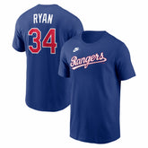 MLB Nolan Ryan Texas Rangers Nike Cooperstown Collection Name & Number T-Shirt