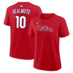 MLB J.T. Realmuto Philadelphia Phillies Nike Women's Name & Number T-Shirt