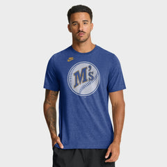 MLB Seattle Mariners Nike Cooperstown Logo Tri-Blend T-Shirt