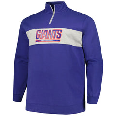 Profile Big & Tall Fleece Quarter-Zip Jacket - New York Giants