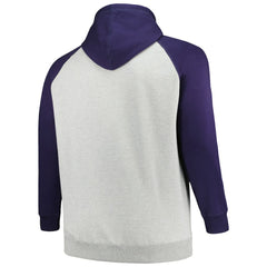 Profile Big & Tall Favorite Arch Throwback Raglan Pullover Hoodie - Dallas Cowboys