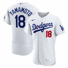 MLB Yoshinobu Yamamoto Los Angeles Dodgers Nike Home Authentic Jersey