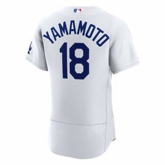 MLB Yoshinobu Yamamoto Los Angeles Dodgers Nike Home Authentic Jersey