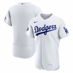 MLB Los Angeles Dodgers Nike Home Sponsor Patch Authentic Jersey