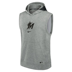 MLB Miami Marlins Nike Authentic Collection Early Work Dri-FIT Sleeveless Hoodie