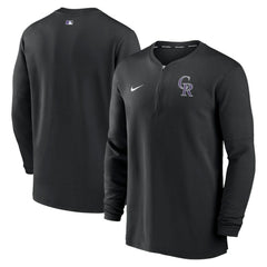 MLB Colorado Rockies Nike Authentic Collection Game Time Performance Quarter-Zip Top