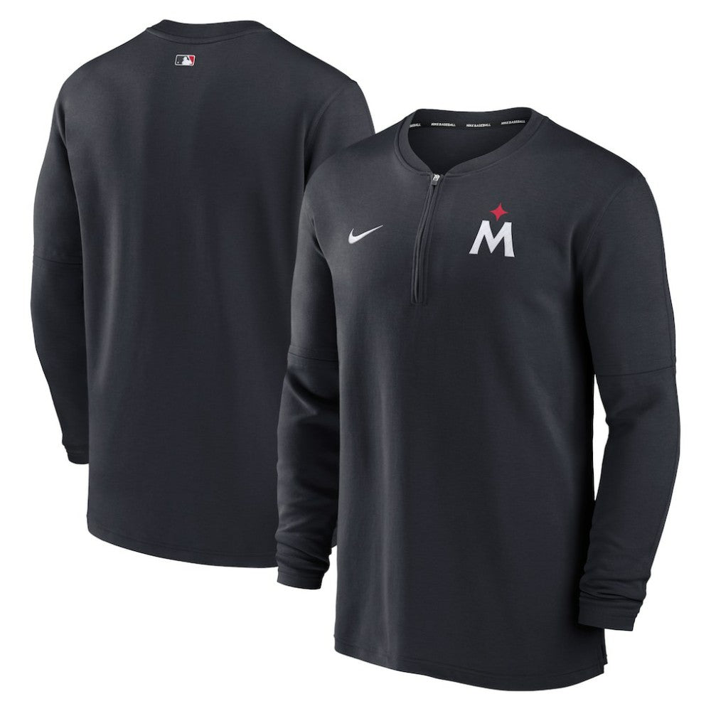 MLB Minnesota Twins Nike Authentic Collection Game Time Performance Quarter-Zip Top