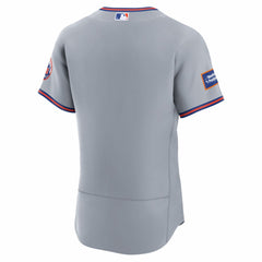 MLB New York Mets Nike Road Sponsor Patch Authentic Jersey