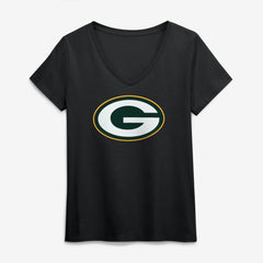 Logo Athletic Women's Primary Logo V-Neck T-Shirt - Green Bay Packers