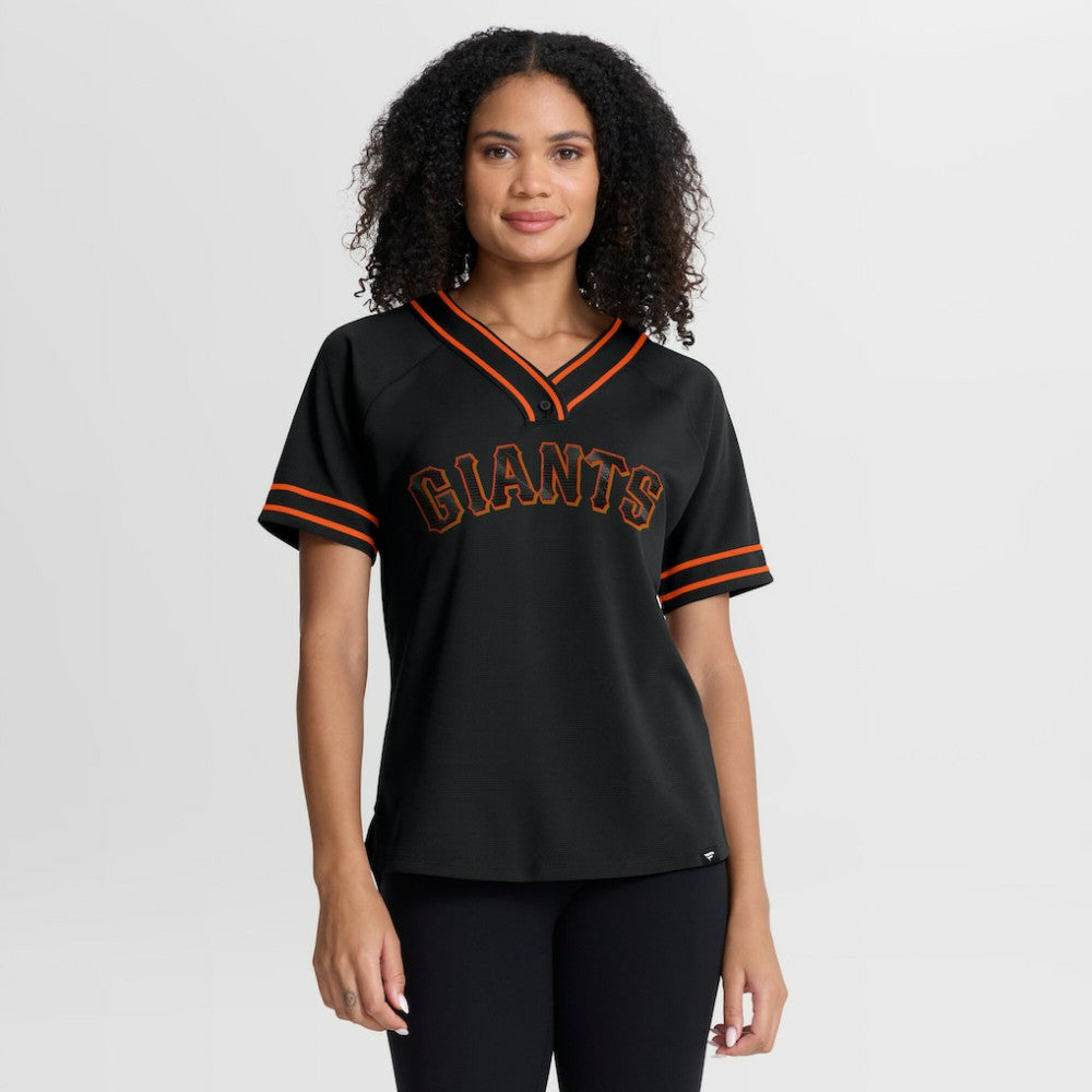 MLB San Francisco Giants Fanatics Women's Diva Race Ahead Raglan V-Neck T-Shirt