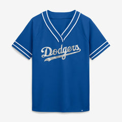 MLB Los Angeles Dodgers Fanatics Women's Diva Race Ahead Raglan V-Neck T-Shirt