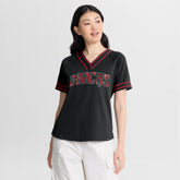 MLB Arizona Diamondbacks Fanatics Women's Diva Race Ahead Raglan V-Neck T-Shirt