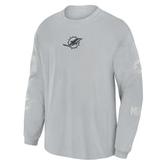 Oversized Type Play Long Sleeve T-Shirt - Miami Dolphins