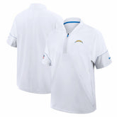 Sideline Short Sleeve Quarter-Zip Coach Jacket - Los Angeles Chargers