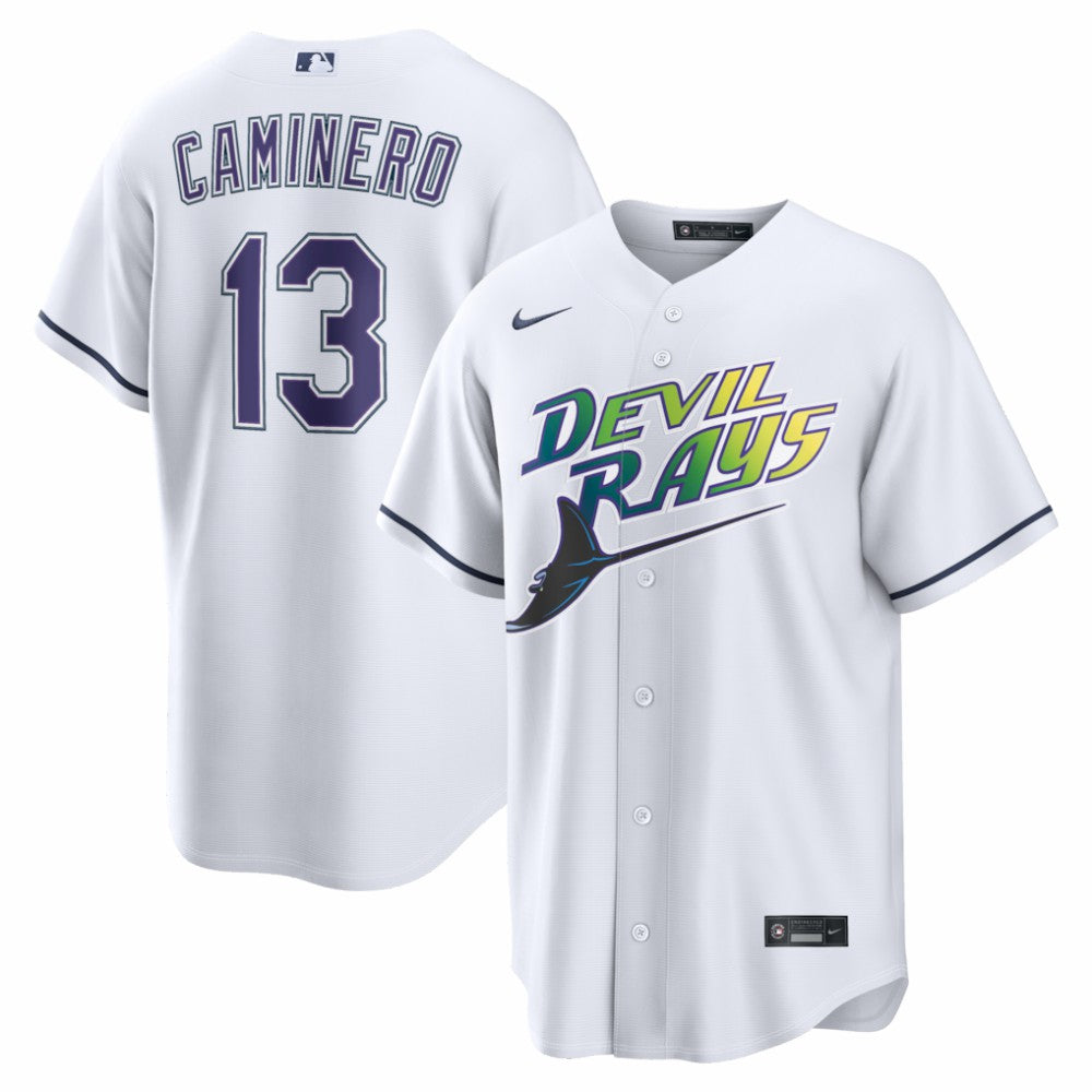 MLB Junior Caminero Tampa Bay Rays Nike Alternate 2 Replica Jersey