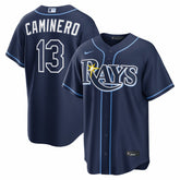 MLB Junior Caminero Tampa Bay Rays Nike Road Replica Jersey
