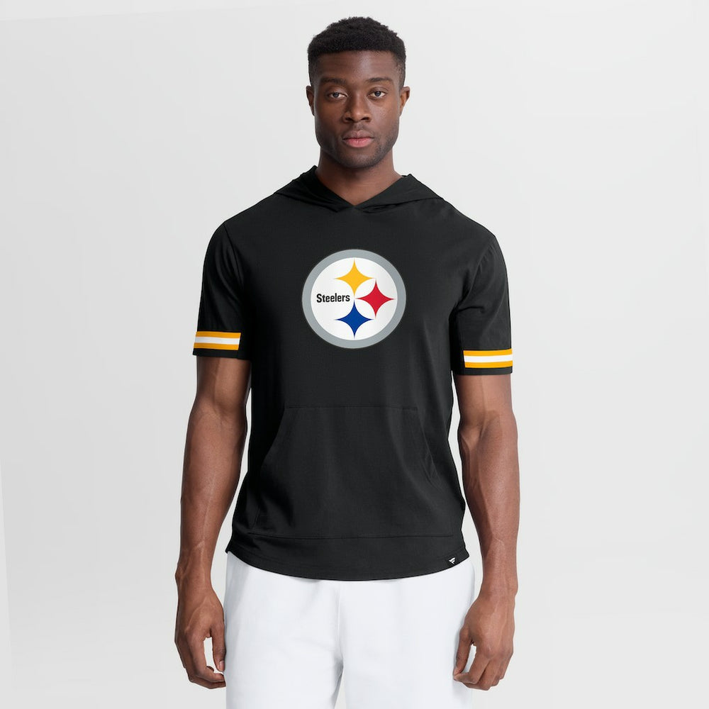 Optimal Play Short Sleeve Hooded T-Shirt - Pittsburgh Steelers