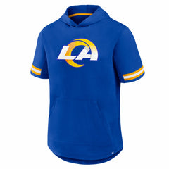 Optimal Play Short Sleeve Hooded T-Shirt - Los Angeles Rams