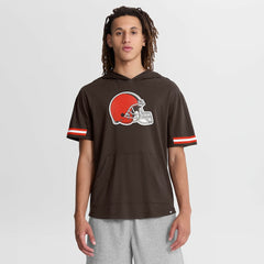 Optimal Play Short Sleeve Hooded T-Shirt - Cleveland Browns