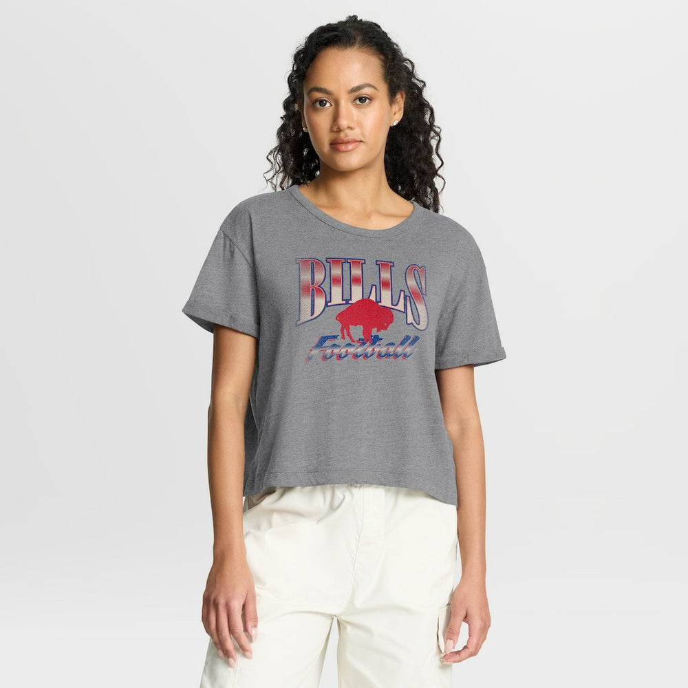 Women's Overplayed Tribute Tri-Blend Boxy T-Shirt - Buffalo Bills