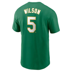 MLB Jacob Wilson Athletics Nike Fuse Name & Number T-Shirt