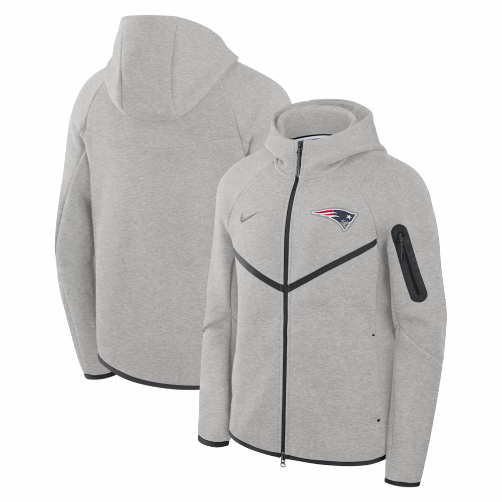 Tech Fleece Raglan Full-Zip Windrunner Hoodie - New England Patriots