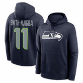 Jaxon Smith-Njigba Name & Number Fleece Hoodie - Seattle Seahawks