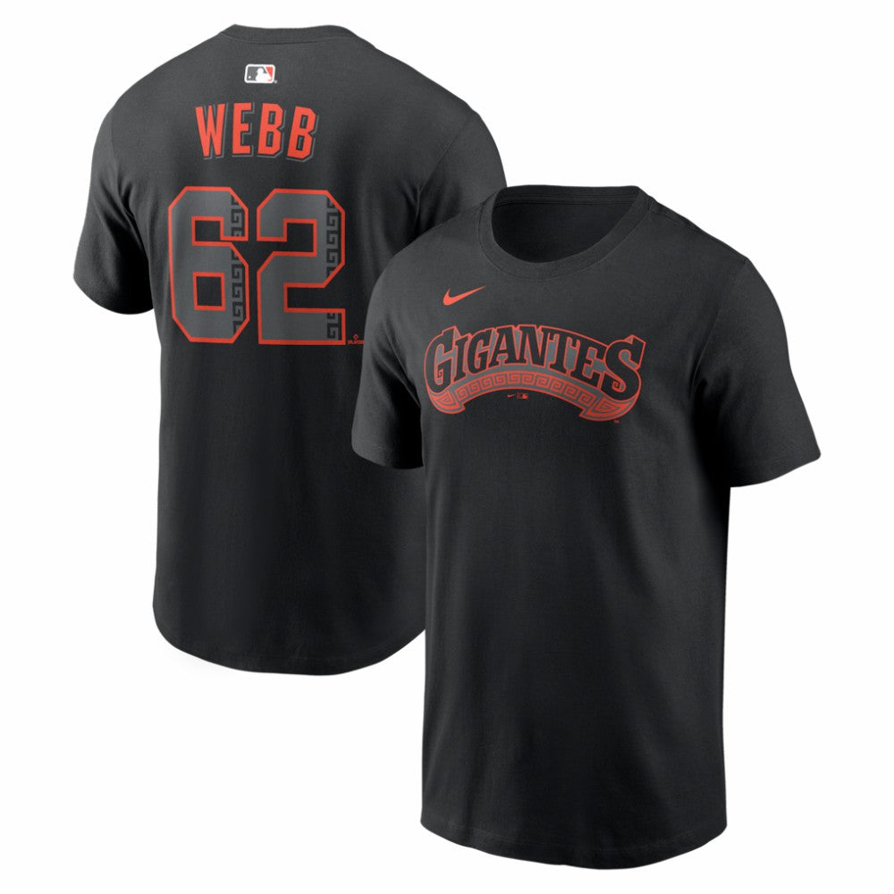MLB Logan Webb San Francisco Giants Nike Alternate Name & Number T-Shirt