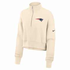 Women's Legacy Phoenix Fleece Cropped Half-Zip Sweatshirt - New England Patriots