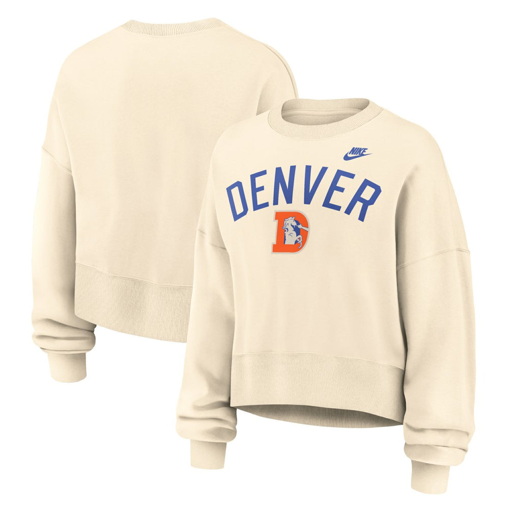 Women's Oversized High Hip Legacy Arch Phoenix Fleece Sweatshirt - Denver Broncos