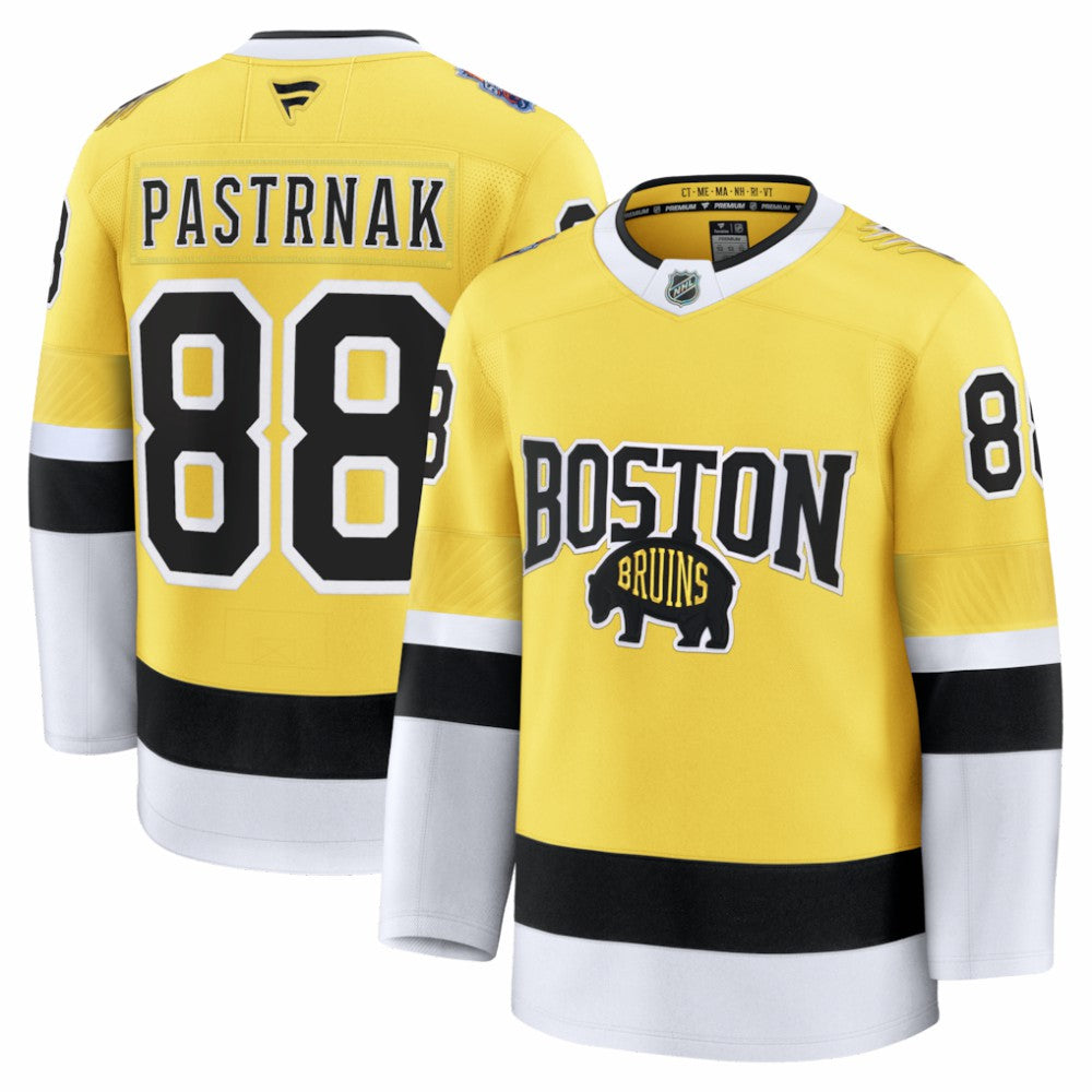 NHL Gold David Pastrnak Boston Bruins Fanatics 2026 NHL Stadium Series Premium Jersey