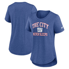 Women's The City Never Sleeps Tri-Blend T-Shirt - New York Giants