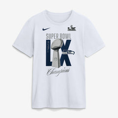 Super Bowl LX Champions Lombardi Trophy T-Shirt - Seattle Seahawks