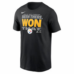 2025 AFC North Division Champions Locker Room Trophy Collection T-Shirt - Pittsburgh Steelers
