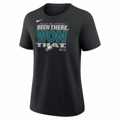 Women's 2025 NFC East Division Champions Locker Room Trophy Collection T-Shirt - Philadelphia Eagles