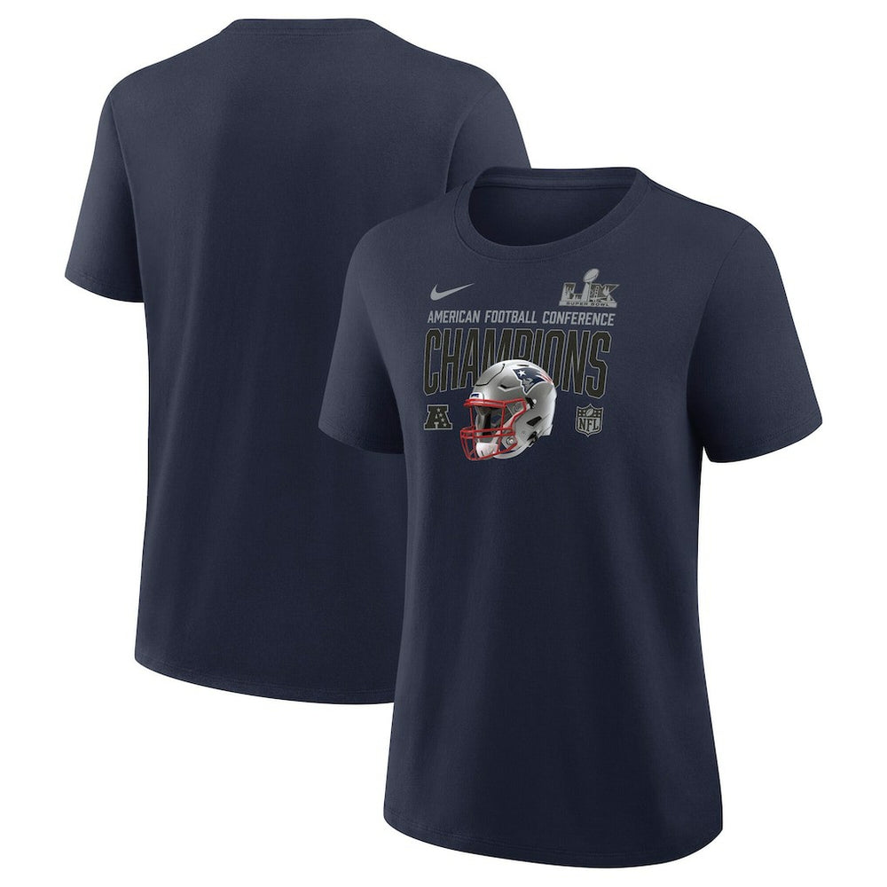 Women's 2025 AFC Champions Helmet T-Shirt - New England Patriots