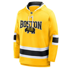 NHL Gold Boston Bruins Fanatics 2026 NHL Stadium Series Lace Up Hoodie