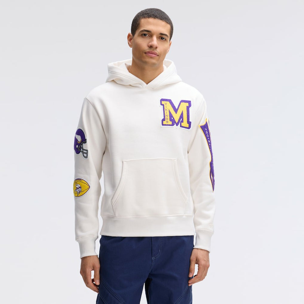 IconicFleece Letterman Hoodie - Minnesota Vikings