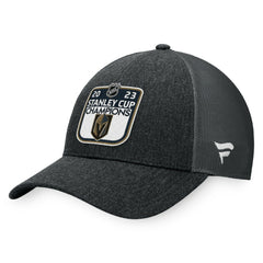 NHL Charcoal Vegas Golden Knights Fanatics 2023 Stanley Cup Champions Locker Room Adjustable Hat