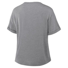 NHL Heather Gray Utah Mammoth Fanatics Women's Tribute Tri-Blend Boxy T-Shirt