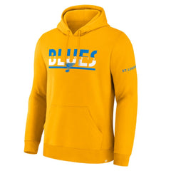 NHL Gold St. Louis Blues Fanatics Half Wall Legacy Hoodie