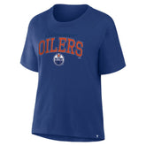 NHL Royal Edmonton Oilers Fanatics Women's Line Change Legacy T-Shirt