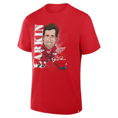 NHL Red Dylan Larkin Detroit Red Wings Fanatics Caricature Player T-Shirt