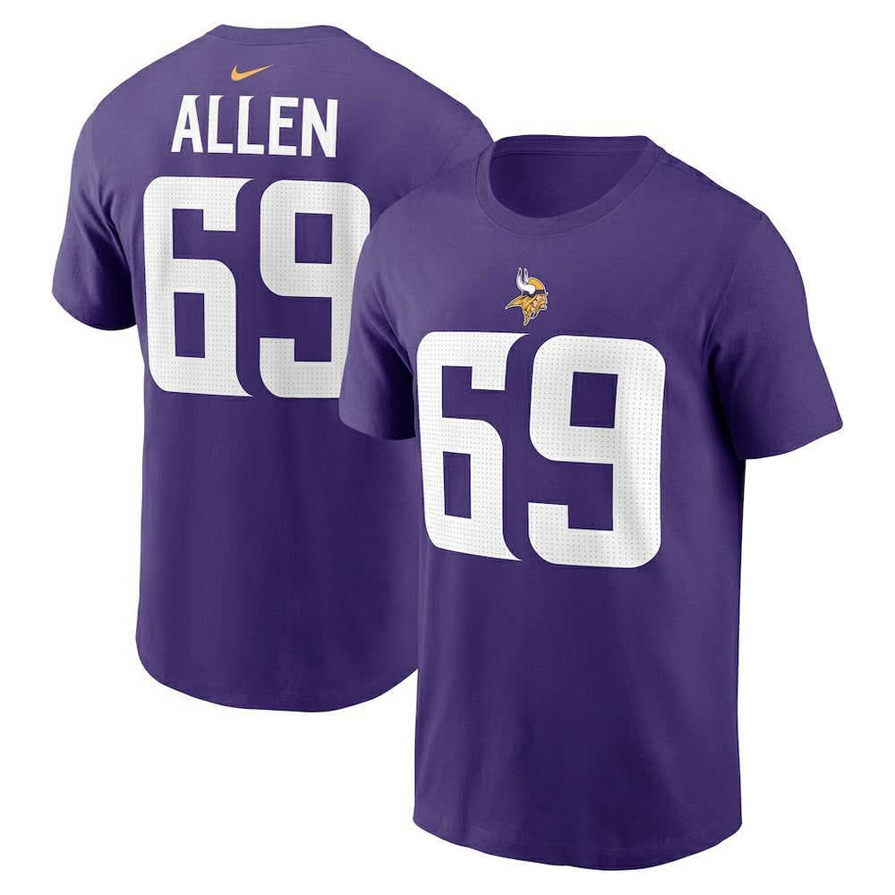 Jared Allen Retired Player Name & Number T-Shirt - Minnesota Vikings