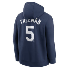 MLB Freddie Freeman Los Angeles Dodgers Nike Player Name & Number Club Pullover Hoodie