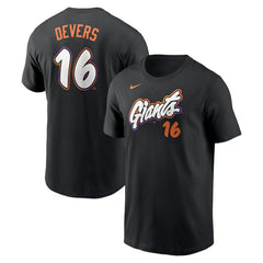 MLB Rafael Devers San Francisco Giants Nike 2025 City Connect Fuse Name & Number T-Shirt