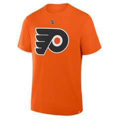 NHL Orange Trevor Zegras Philadelphia Flyers Fanatics Authentic Stack Name & Number T-Shirt