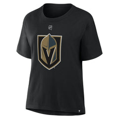 NHL Black Mitch Marner Vegas Golden Knights Fanatics Women's Authentic Stack Name & Number T-Shirt